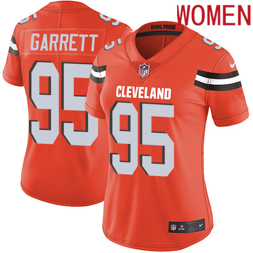 2019 Women Cleveland Browns #95 Garrett orange Nike Vapor Untouchable Limited NFL Jersey->cleveland browns->NFL Jersey